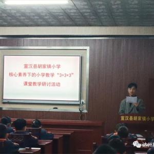 宣汉县胡家镇小学开展数学课堂教学研讨活动