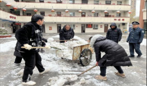 太原市万柏林区教育局：党员干部齐上阵 铲雪除冰保畅通